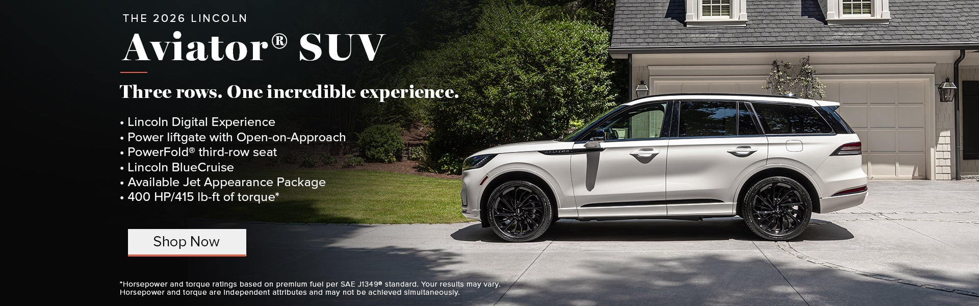 The new 2026 Lincoln Aviator SUV from Lincoln Dominion