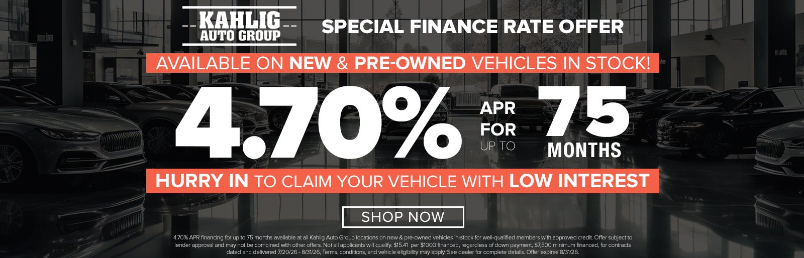 Get 4.4 financing for 66 months at NP Lincoln Dominion