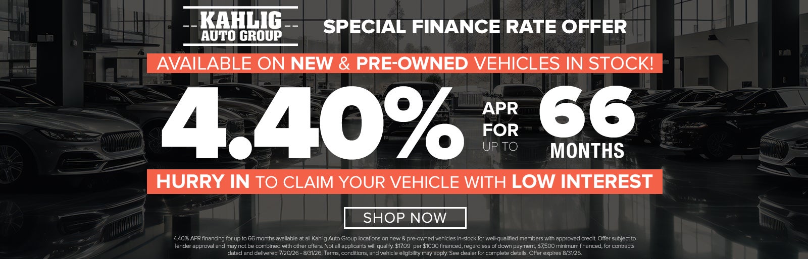 Get 4.4 financing for 66 months at NP Lincoln Dominion