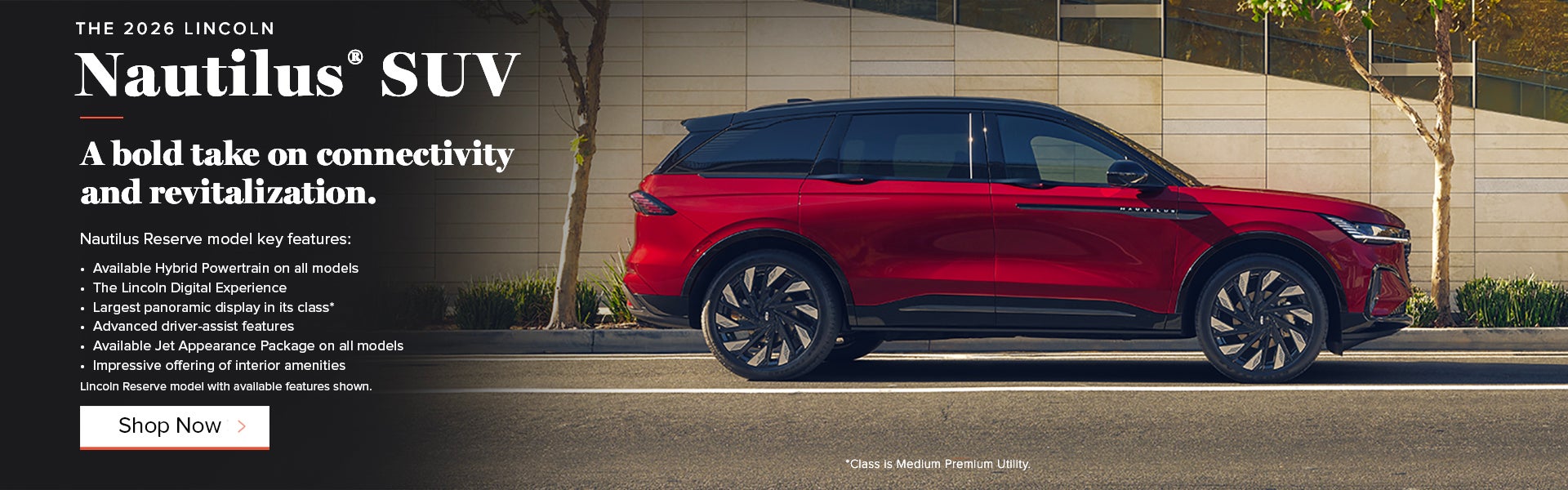 The 2026 Lincoln Nautilus at North Park Lincoln at Dominion