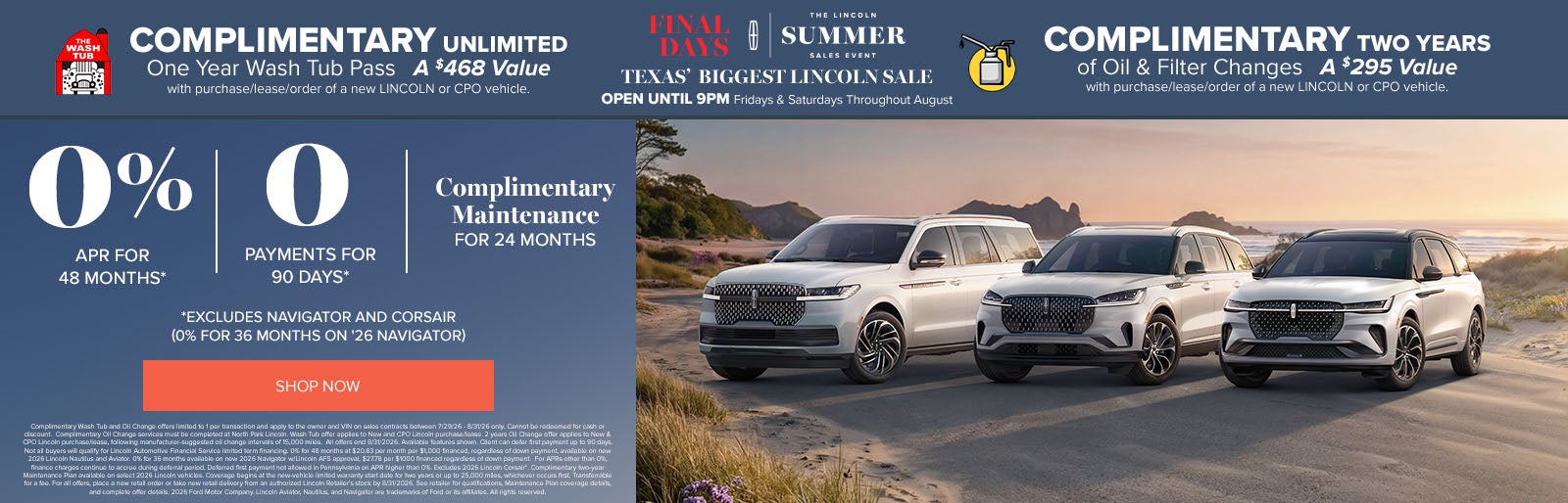 The Lincoln Summer Sales Event at Lincoln Dominion