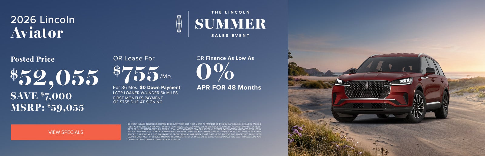 2026 Lincoln Aviator July Deals at Lincoln Dominion