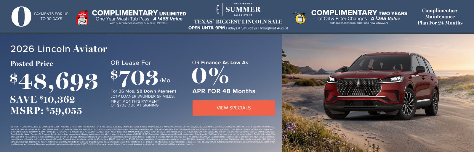 2026 Lincoln Aviator July Deals at Lincoln Dominion