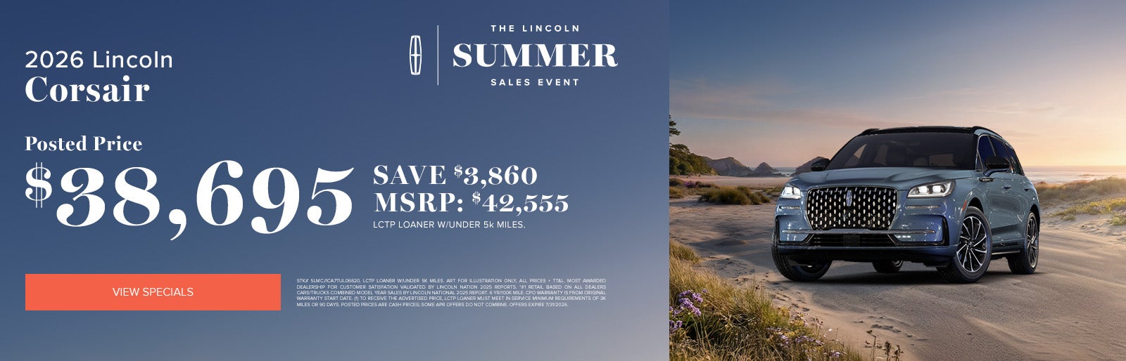 2026 Lincoln Corsair July Deals at Lincoln Dominion
