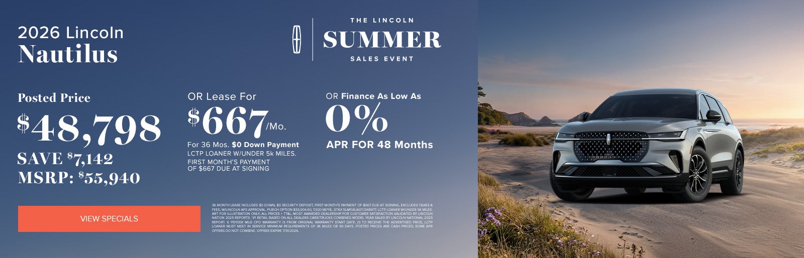 2026 Lincoln Nautilus July deals at Lincoln Dominion