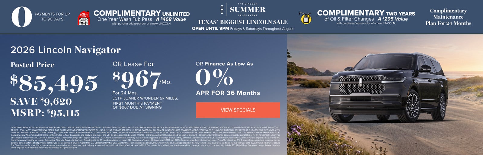 2026 Lincoln Navigator July Deals at Lincoln Dominion