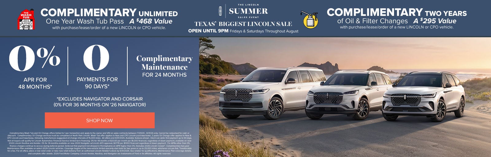 The Lincoln Summer Sales Event at Lincoln Dominion