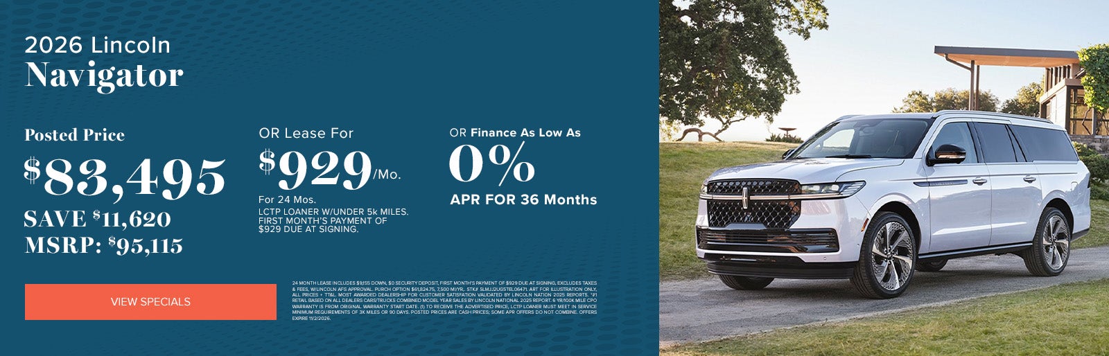 2026 Lincoln Navigator October Deals at Lincoln Dominion