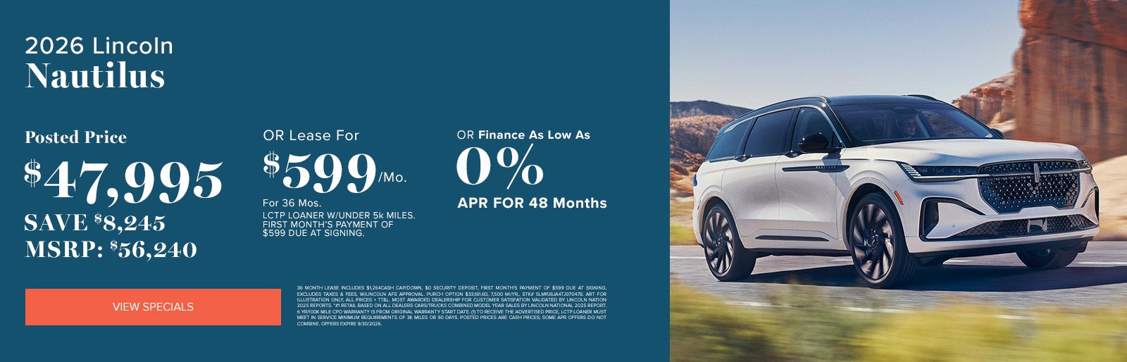 2026 Lincoln Nautilus September deals at Lincoln Dominion