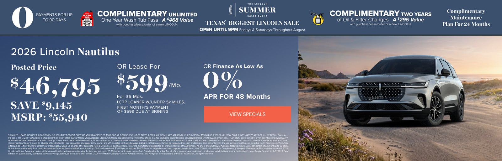 2026 Lincoln Nautilus July deals at Lincoln Dominion