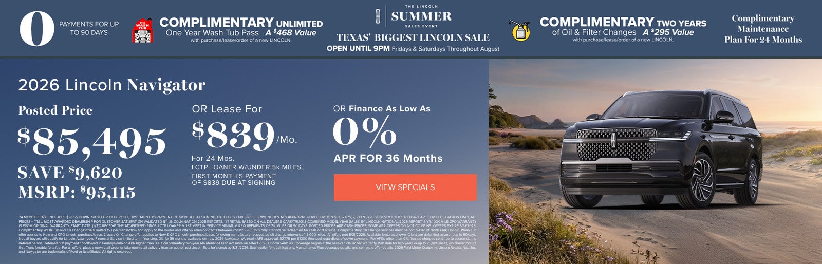 2026 Lincoln Navigator July Deals at Lincoln Dominion