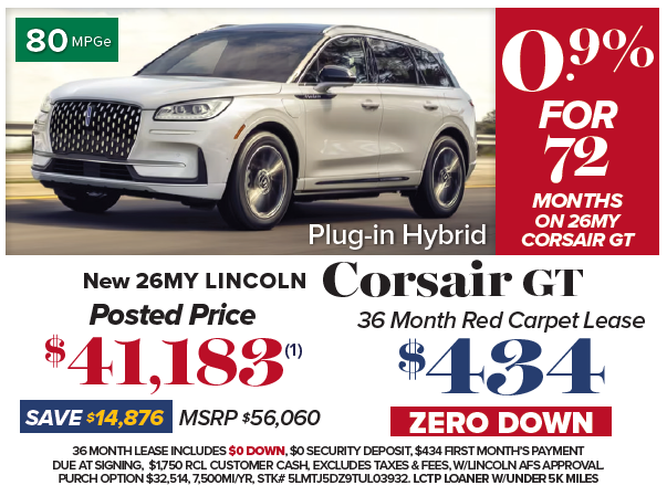 2026 Lincoln Corsair GT Plug-in Hybrid